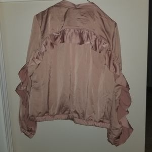 Pink Ruffle light weight jacket